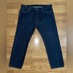 Levi’s 505 Regular Fit Straight Denim Jeans Mens Size 42x30 Dark Wash EUC